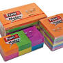 Bloc 100 notas neón 76x76 mm  Fixo 65005480