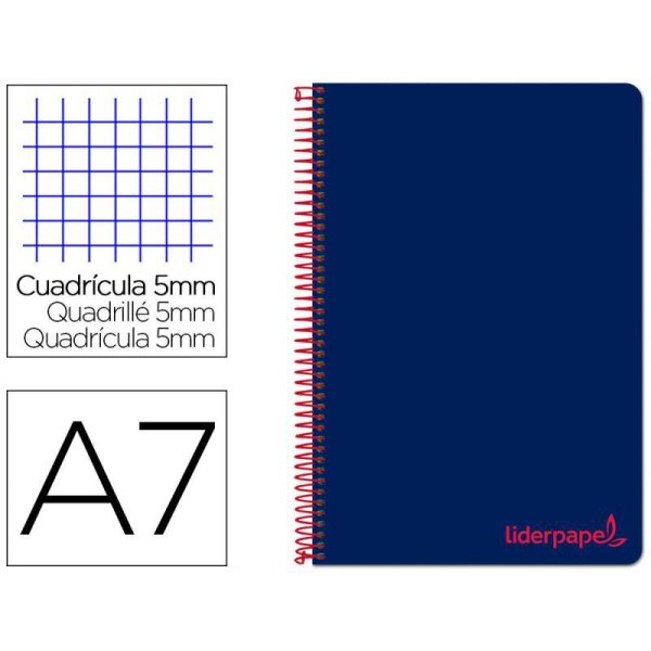 Cuaderno WONDER PP 100HJ Din A-7 azul Liderpapel 0