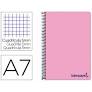 Cuaderno WONDER PP 100HJ Din A-7 rosa Liderpapel 0