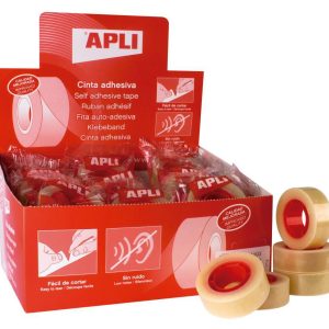 Cinta adhesiva transparente 19 mm  x 33 m  Apli 11