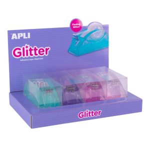 PORTA CINTA ADHESIVA GLITTER