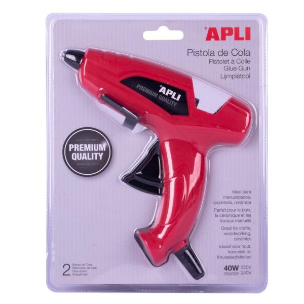 Pistola de cola eléctrica Premium 40W Apli 13942