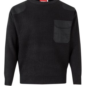 Jersey punto grueso con cuello redondo.VELILLA