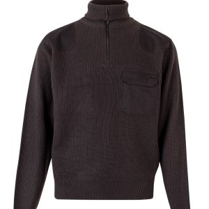 Jersey punto grueso con cuello alto.VELILLA