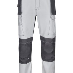 Pantalón canvA stretch bicolor con bolsillos flotantes.VELILLA