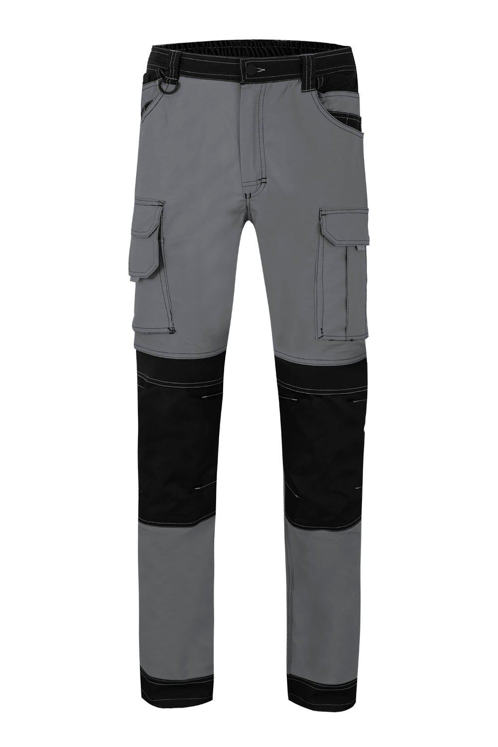 Pantalón canvA stretch bicolor con bolsillos flotantes.VELILLA - Imagen 2