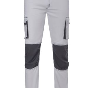 Pantalón stretch bicolor.VELILLA