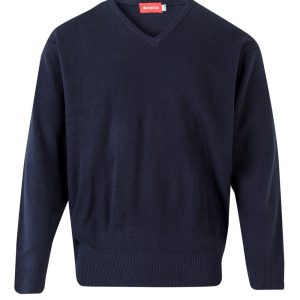 Jersey punto fino con cuello en pico.VELILLA