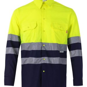 Camisa bicolor manga larga VELILLA