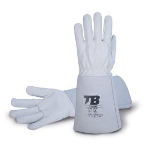 Guante piel flor gris. Cartera serraje 18 cm. Grosor: 0,8-1 mm. Longitud total: 37 cm.185IML