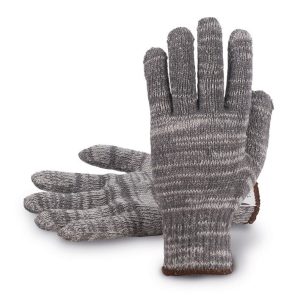 Guante algodón y poliéster gris sin costuras. Galga 7. Ambidiestro. Puño elástico. Peso: 65 gr/par.212