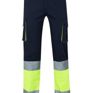 Pantalón stretch bicolor multibolsillos VELILLA