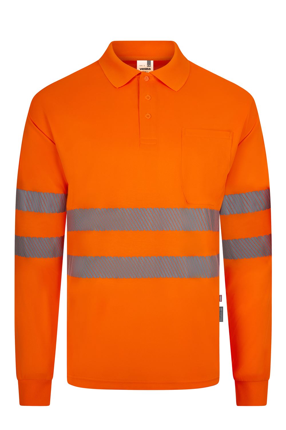 Polo poliéster reciclado manga larga cinta segmentada VELILLA - Imagen 4