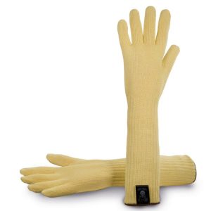 Guante para-aramida sin costuras. Forro algodón. Ambidiestro. Puño elástico 25 cm. Galga 7. Long total: 46 cm.5558-25