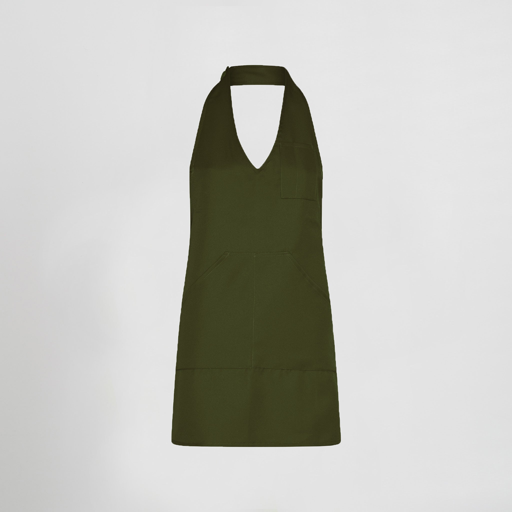 DELANTAL BISTRO SARGA POLIESTER 80X65 CM.1 bolsillo delantero. 1 bolsillo bolígrafo en pecho. Sistema de cierre con botón de pastilla. 80x65 cm. - Imagen 29