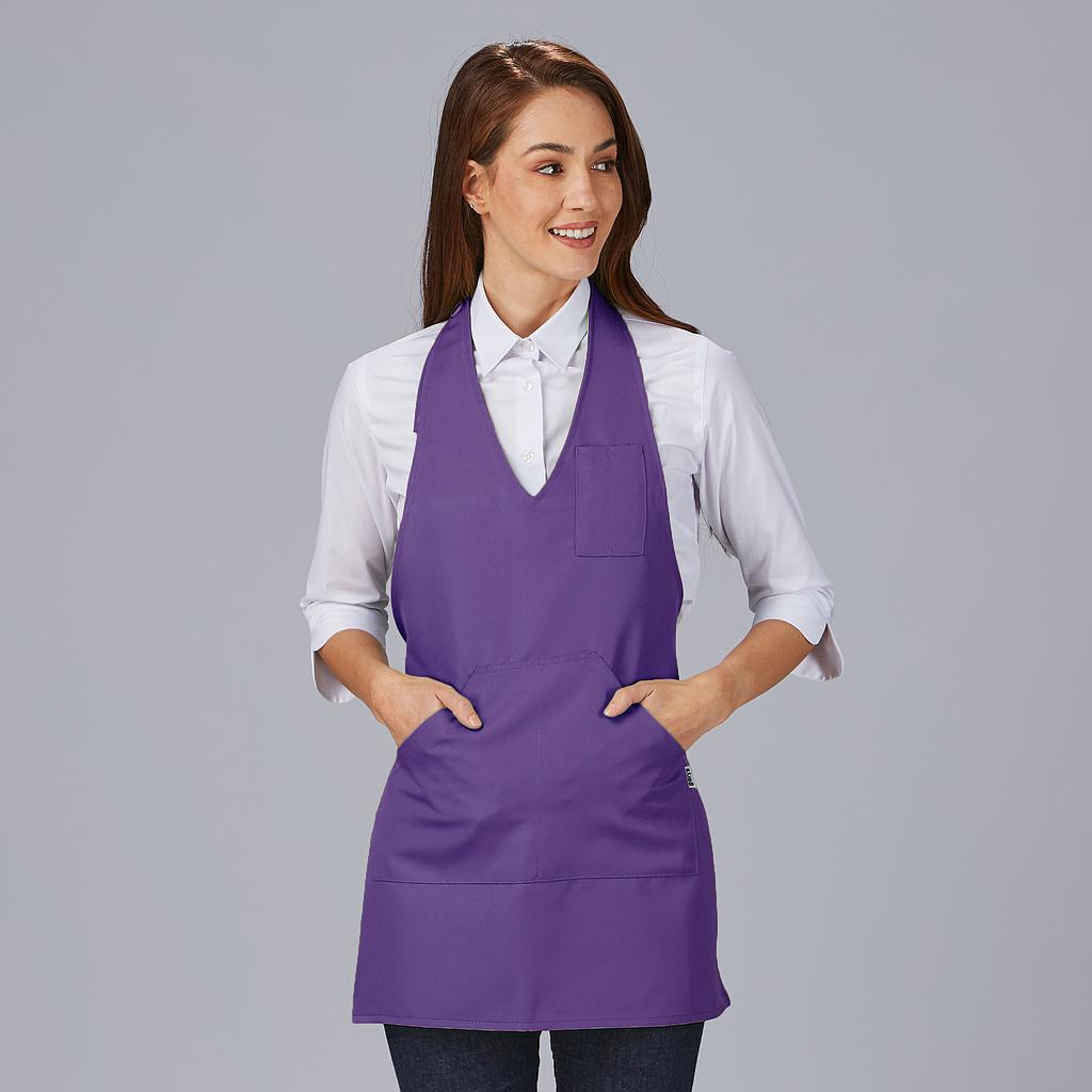 DELANTAL BISTRO SARGA POLIESTER 80X65 CM.1 bolsillo delantero. 1 bolsillo bolígrafo en pecho. Sistema de cierre con botón de pastilla. 80x65 cm. - Imagen 47