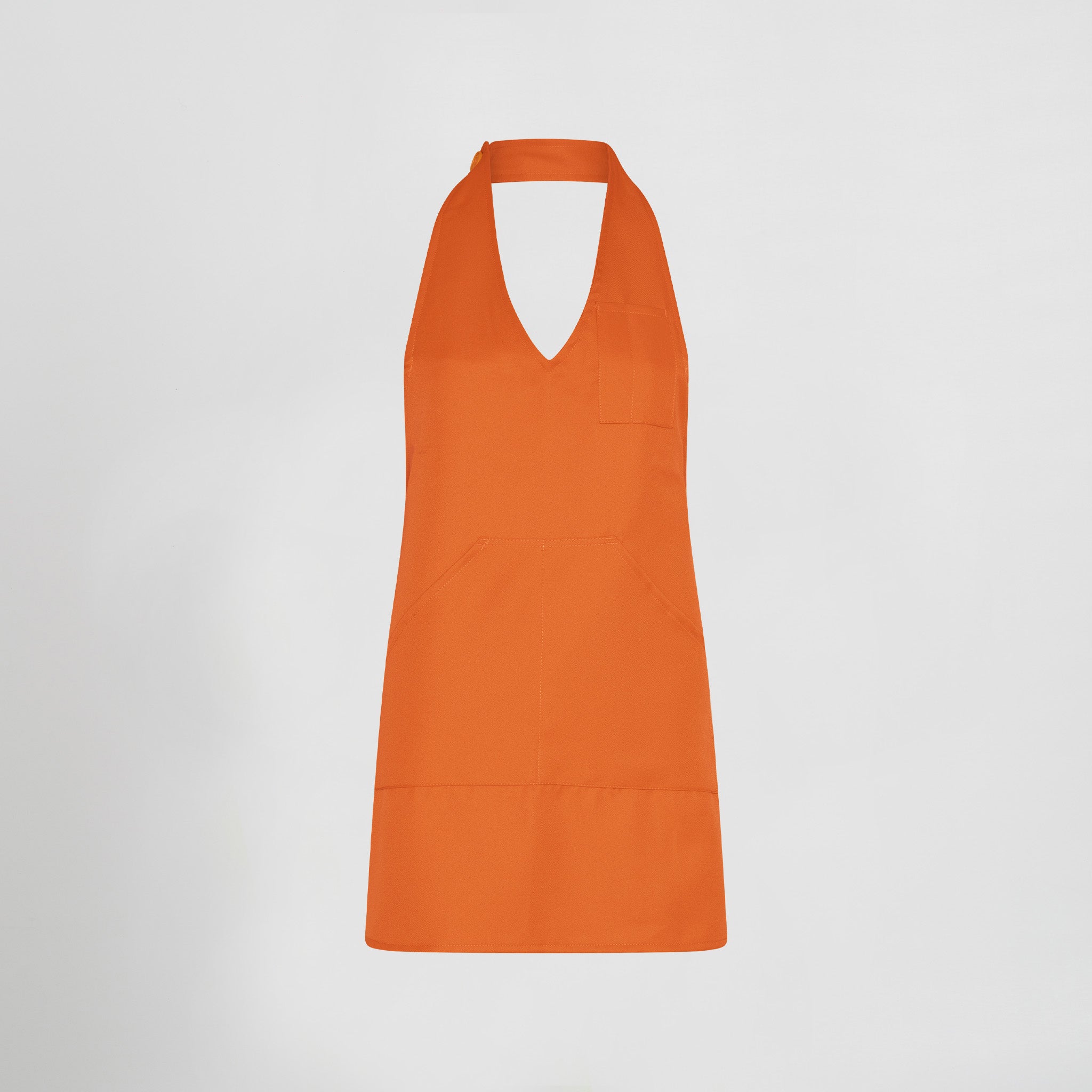 DELANTAL BISTRO SARGA POLIESTER 80X65 CM.1 bolsillo delantero. 1 bolsillo bolígrafo en pecho. Sistema de cierre con botón de pastilla. 80x65 cm. - Imagen 19