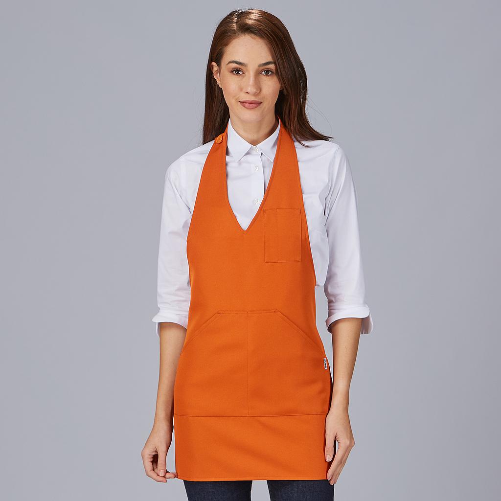 DELANTAL BISTRO SARGA POLIESTER 80X65 CM.1 bolsillo delantero. 1 bolsillo bolígrafo en pecho. Sistema de cierre con botón de pastilla. 80x65 cm. - Imagen 21