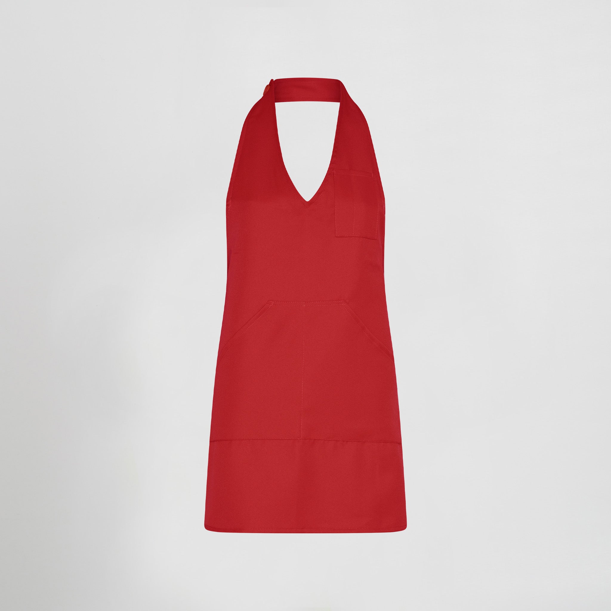 DELANTAL BISTRO SARGA POLIESTER 80X65 CM.1 bolsillo delantero. 1 bolsillo bolígrafo en pecho. Sistema de cierre con botón de pastilla. 80x65 cm. - Imagen 17