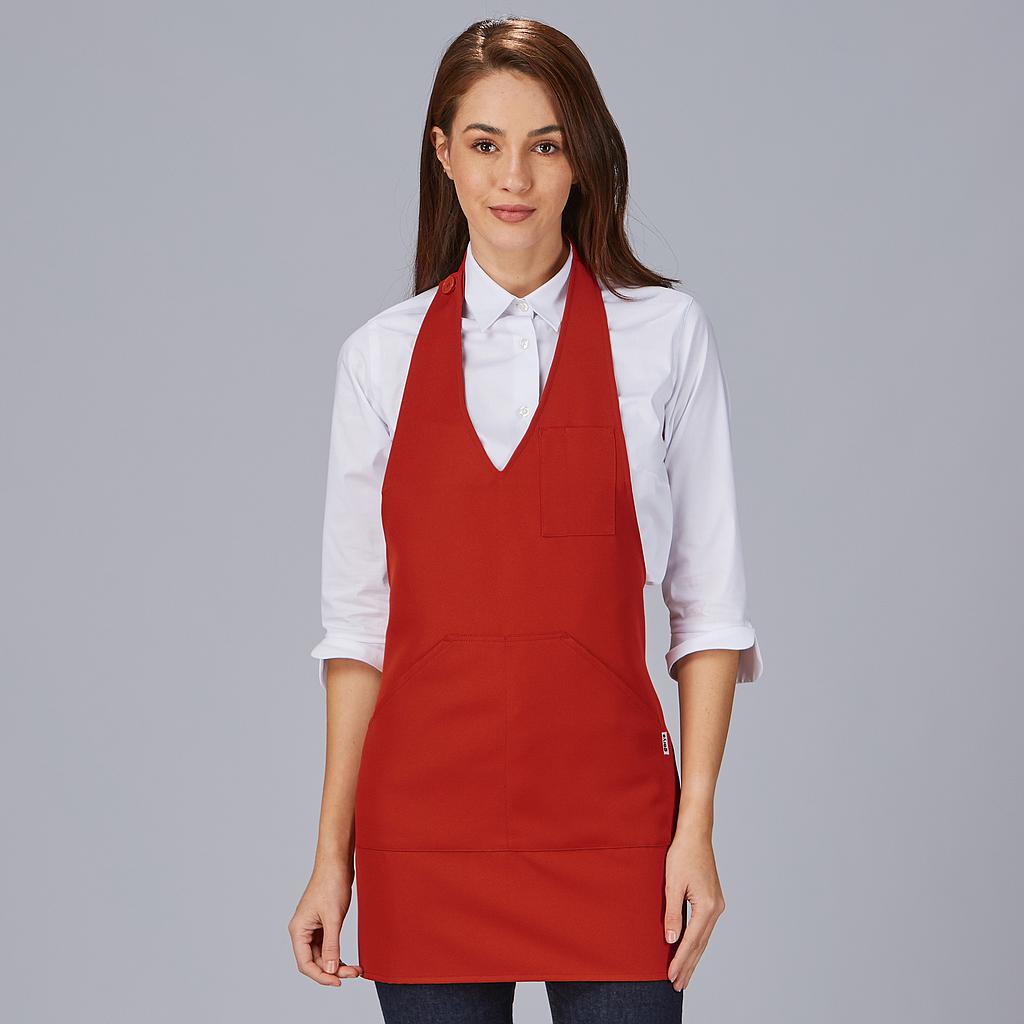 DELANTAL BISTRO SARGA POLIESTER 80X65 CM.1 bolsillo delantero. 1 bolsillo bolígrafo en pecho. Sistema de cierre con botón de pastilla. 80x65 cm. - Imagen 16