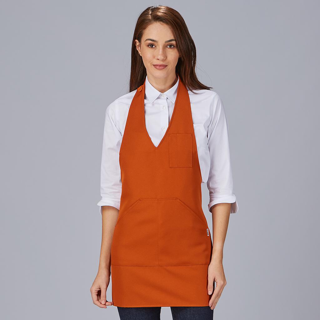 DELANTAL BISTRO SARGA POLIESTER 80X65 CM.1 bolsillo delantero. 1 bolsillo bolígrafo en pecho. Sistema de cierre con botón de pastilla. 80x65 cm. - Imagen 23