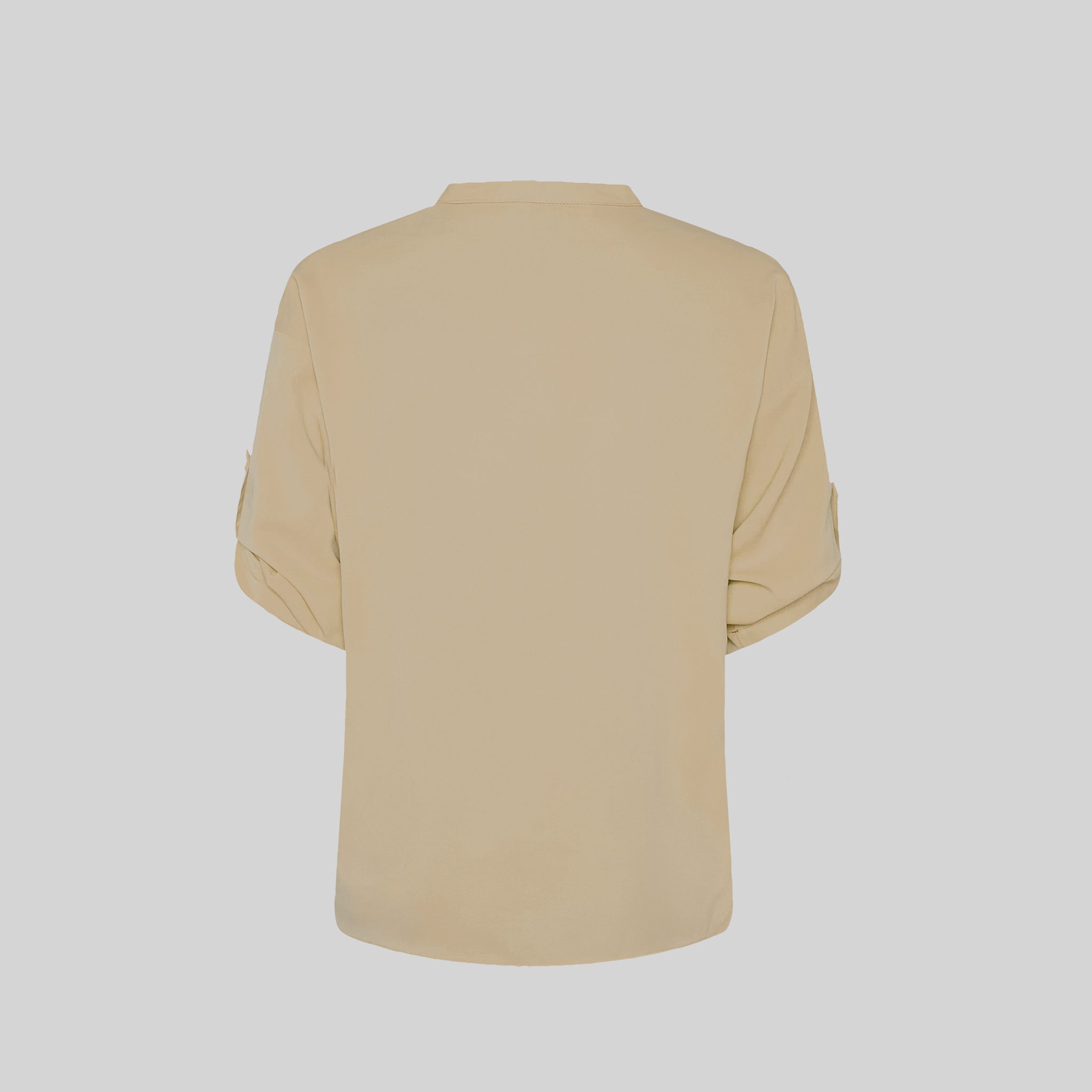 BLUSA MUJER MANGA ROLL UP MICAELA.Manga regulable, botón presión. Plana lisa. Breeze. Largo aprox.: 66 cm. M3: HOLGADA. - Imagen 11