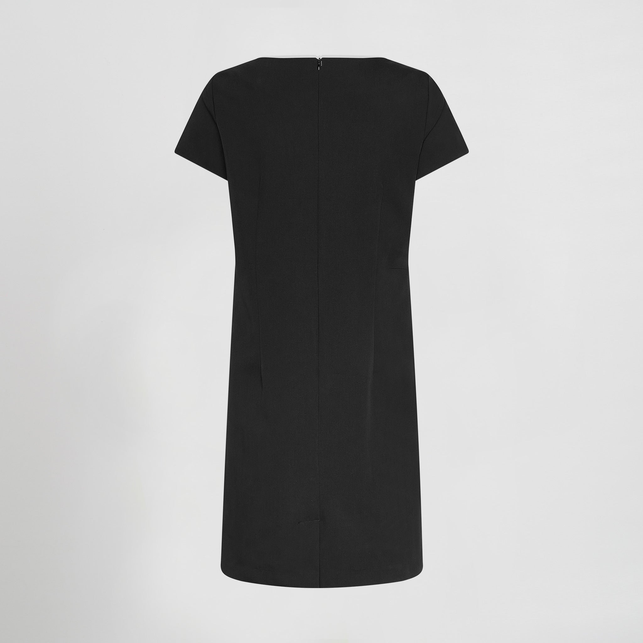 VESTIDO M. CORTA TRIVIAL.Costadillos en el delantero Pinzas en la espalda Costura centro espalda Abertura trasera Apertura en mangas Forro interior Largo aprox.: 93cm Prenda M1: ajustada - Imagen 9