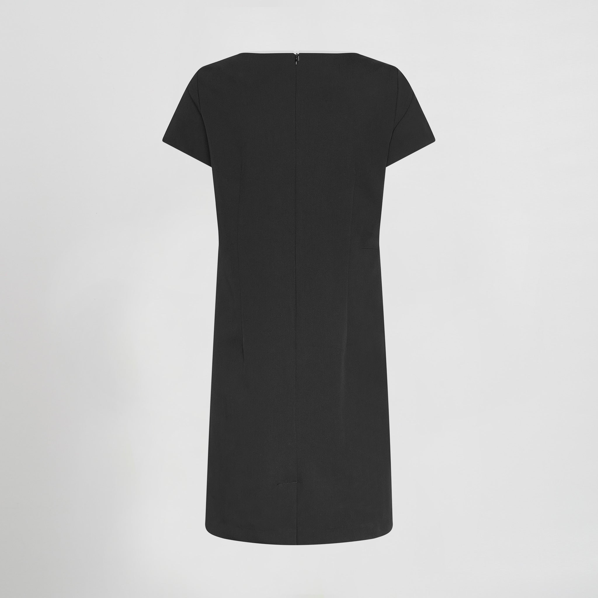 VESTIDO M. CORTA TRIVIAL.Costadillos en el delantero Pinzas en la espalda Costura centro espalda Abertura trasera Apertura en mangas Forro interior Largo aprox.: 93cm Prenda M1: ajustada - Imagen 3