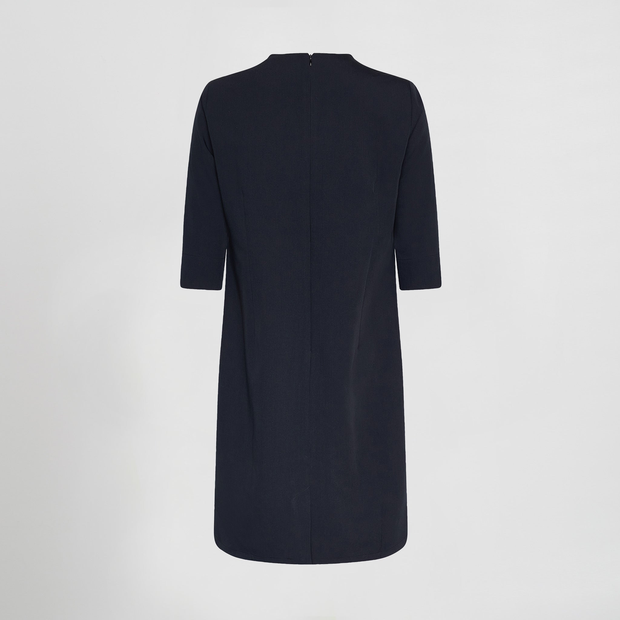 VESTIDO MANGA 3/4 TRIVIAL.Manga semi Costadillos en el delantero Pinzas en la espalda Costura centro espalda Abertura trasera Forro interior Largo aprox.: 91cm Prenda M1: ajustada - Imagen 4