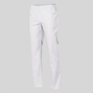 PANTALON SARGA BLANCA BOLS. GOMA ENTERA.Goma en toda la cintura. 2 bolsillos tipo francés en costados. Largo aprox.: 112 cm. Prenda H2: semi ajustada.