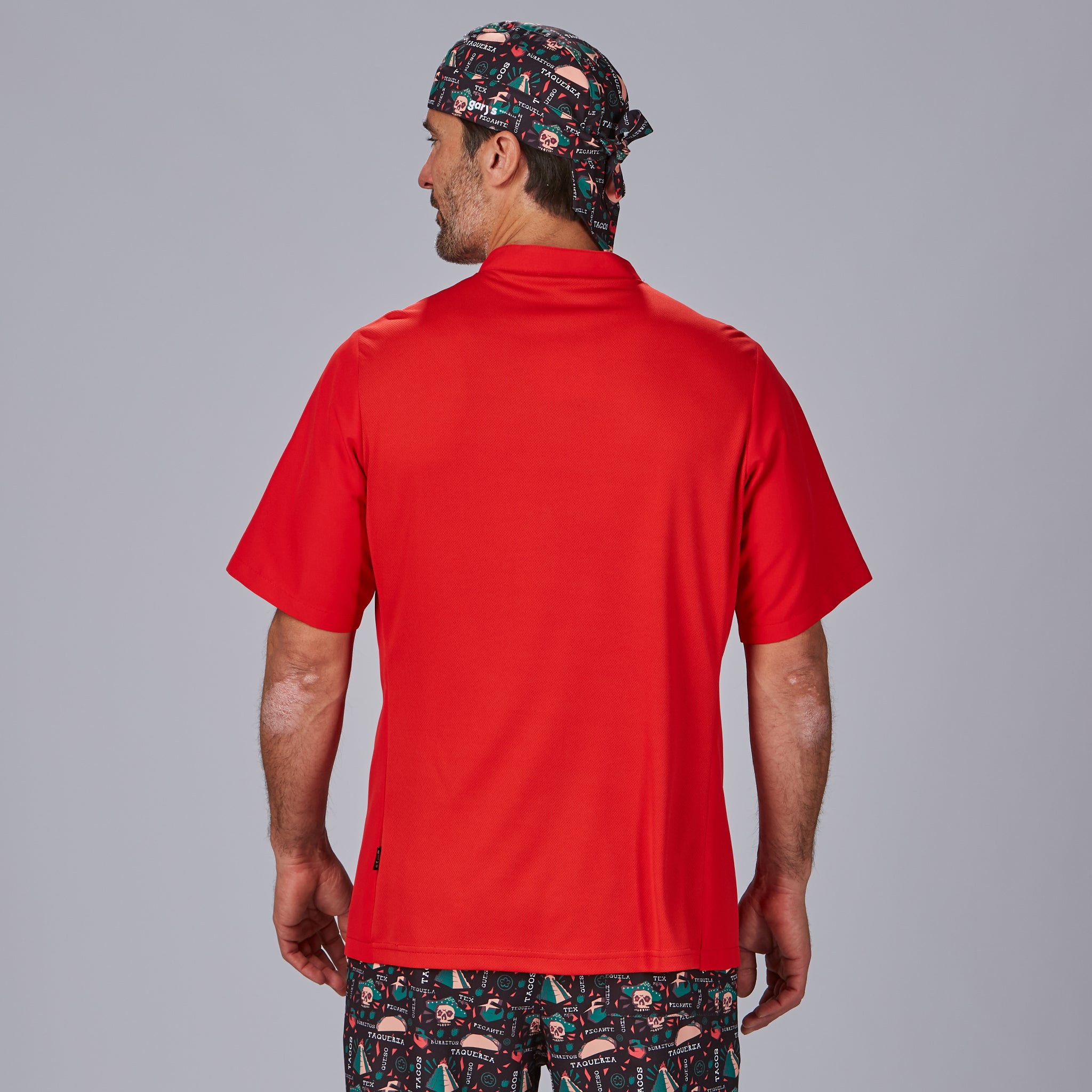 CHAQUETA COCINA HOMBRE RIVERA M/C.Botones de presión ocultos. 1 Bolsillo en manga izquierda. Aerosilver en espalda. Largo aprox.: 73 cm. Prenda H2: semi ajustada. - Imagen 2