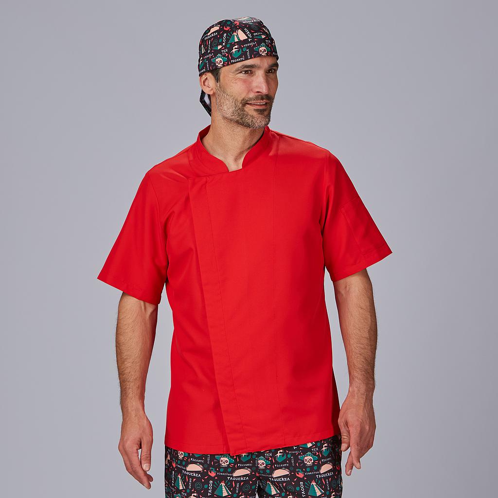 CHAQUETA COCINA HOMBRE RIVERA M/C.Botones de presión ocultos. 1 Bolsillo en manga izquierda. Aerosilver en espalda. Largo aprox.: 73 cm. Prenda H2: semi ajustada. - Imagen 3